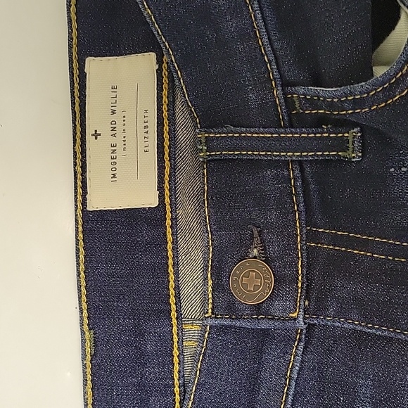 Imogene and Willie Elizabeth jeans sz 28. Dark wash straight leg - Picture 5 of 8